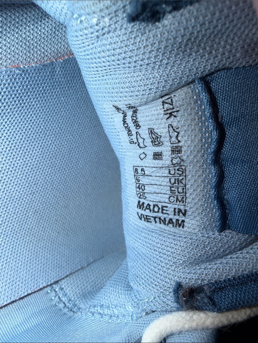 Kizik Madison Light Blue Canvas Sneakers with White Soles Size 8.5 - Picture 7 of 7